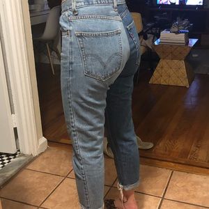 Levi's Two Tone Split 550 Straight Leg Jeans